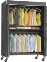 VIPEK R2C Plus Heavy Duty Rolling Garment Racks with Cover Clothing Rack for Han... - Image 2