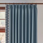 VisionaryHomeDesign Blue Pinch Pleat Cotton Linen Blend Curtains, Drapes with Gr... - Image 2
