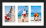 Vittanly 8x14 Picture Frames Collage, Displays 3Pcs 4x6 Pictures with Mat, 4x6 C... - Image 2