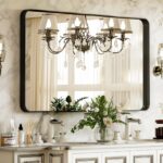 VooBang Bathroom Mirror 24x32 inch, Black Gorgeous Deep Frame Wall Mirror, Moder... - Image 2