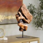 WELLAND Irregular Cedar Wood Sculpture 8.75" W x 1.75" D x 17.75" H Natural Edge... - Image 2