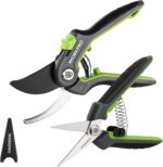 WORKPRO Garden Pruning Shears 2 Pack, 8" Bypass Pruning Shears and 6.25" Straigh... - Image 2
