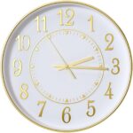 Wall Clock Modern Non-Ticking Battery Operated Silent Wall Clocks Simple Style Q... - Image 2