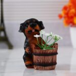 Webelkart Designer Cute Brownish Puppy Stand Showpiece Gifts-3.50 Inches, Best G... - Image 2