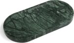 YMXYJM Genuine Real Natural Marble Tray for Bathroom, Luxury Indian Green Stone ... - Image 2