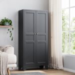 Yizosh Metal Pantry Cabinet,Tall Kitchen Pantry Storage Cabinet with Doors and A... - Image 2