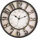 ZOOFOX 12 Inch Retro Wall Clock, Silent Non-Ticking Battery Operated Movement De... - Image 2