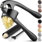 Zulay Kitchen Large Premium Garlic Press Set - Bigger Bowl for Bigger Garlic - R... - Image 2