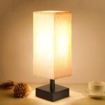 aooshine Small Table Lamp for Bedroom - Bedside Lamps for Nightstand, Minimalist... - Image 2