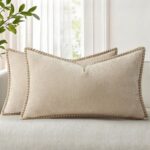 decorUhome Summer Chenille Soft Cozy Throw Pillow Covers 12x20 Set of 2, Modern ... - Image 2