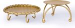 dedoot Candle Holder, Gold Candle Holders Set of 2 Decorative Handmade Iron Pill... - Image 2