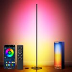 luckystyle Smart RGB+IC Corner Floor Lamp,Bright LED Tall Modern Floor Lamp with... - Image 2