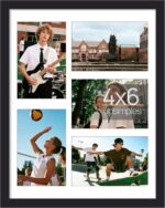 upsimples 11x14 Collage Picture Frame, Display Pictures 5 4x6 with Mat or 11x14 ... - Image 2