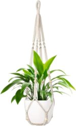 1 Pack Macrame Plant Hanger,Hanging Plant Holder, Boho Home Decor Hanging Basket... - Image 2