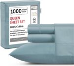 100% Cotton Sheets Queen Size Set- 1000 Thread Count Queen Size Sheets Set, Luxu... - Image 2