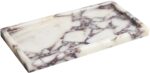 100% Natural Luxury Calaccata Viola Marble Small Hand Towel Tray Holder Organize... - Image 2