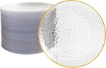 100Pcs Clear Gold Plastic Plates 7 Inch, Disposable Heavy Duty Dessert Plates wi... - Image 2