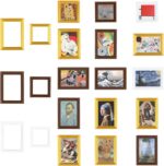 1:12 Scale 15 pcs Miniature Dollhouse Picture Frames with Classic Mini Paintings... - Image 2