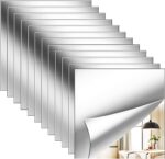 12 Pack Flexible Mirror Sheets 12x12 Inch Self Adhesive Non-Glass Mirror Tiles, ... - Image 2