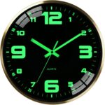 12-inch modern silent wall clock with luminous hands and tick-free sweeping seco... - Image 2