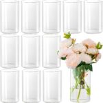 12pcs Glass Cylinder Vases for Centerpieces - 6 Inch Tall Flower Vase for Weddin... - Image 2