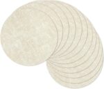 13" Round Placemats Set of 12, Reversible Faux Leather Heat Resistant Table Mats... - Image 2