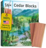 16 American Cedar Wood Blocks – Stop Clothes Damage - Wardrobe Freshener – Premi... - Image 2