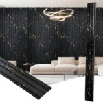 16 Pack Faux Marble Slat Wall Panels for Interior Wall Decor, Waterproof Lightwe... - Image 2