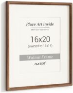 16 x 20 Picture Frame, USA-Sourced Natural Walnut Wood Photo Frame with Tempered... - Image 2