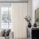 Pinch Pleated Linen Curtains 96 Inches Long for Living Room Bedroom, Light Filte... - Image 3