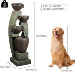Naturefalls 40" Tall Outdoor Water Fountain and Waterfalls - Large Garden Founta... - Image 4