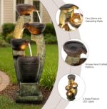 Naturefalls 40" Tall Outdoor Water Fountain and Waterfalls - Large Garden Founta... - Image 5
