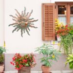 VEWOGARDEN Metal Sun Wall Decor 30" Large Outdoor Hanging Wall Art for Patio Far... - Image 3