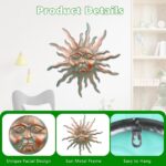 VEWOGARDEN Metal Sun Wall Decor 30" Large Outdoor Hanging Wall Art for Patio Far... - Image 5