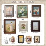 Qunclay 10 Pack Vintage Picture Frames for Wall or Tabletop Display Ornate Frenc... - Image 3