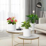 Large Plant Pots Set of 3 – 8", 9", 10" Indoor Flower Pots with Drainage Holes a... - Image 8