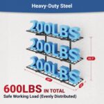 FLEXIMOUNTS 3-Tier 1x4ft Garage Storage Wall Shelving, 12x48inch per Shelf Heigh... - Image 4