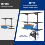 FLEXIMOUNTS 3-Tier 1x4ft Garage Storage Wall Shelving, 12x48inch per Shelf Heigh... - Image 5