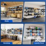 FLEXIMOUNTS 3-Tier 1x4ft Garage Storage Wall Shelving, 12x48inch per Shelf Heigh... - Image 6
