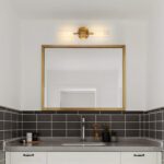 KUZZULL Wall Sconces Set of Two Brushed Brass Gold Sconces Lighting with Clear G... - Image 5