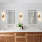 KUZZULL Wall Sconces Set of Two Brushed Brass Gold Sconces Lighting with Clear G... - Image 7