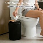 9 Pieces Black Bathroom Accessories Set, Gorgeous Bathroom Set, Trash Can, Toile... - Image 3