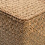 Wicker Basket with Lid, Seagrass Storage Basket, Woven Baskets for Storage, Deco... - Image 5