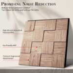 6-Pack Art 3D Wall Panels, Wood Textured Wall Panels, 15.7"×15.7" Modern Wall Pa... - Image 3