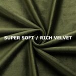 Dchola Olive Green Velvet Curtains for Bedroom Window, Super Soft Vintage Luxury... - Image 4
