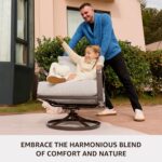 NATURAL EXPRESSIONS 4 Pieces Patio Furniture Sets,Modern Metal Outdoor Conversat... - Image 4