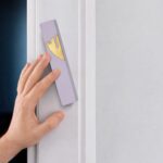 Modern Concrete Mezuzah Case for Door, Melted-in Gold Shin, Waterproof & Weather... - Image 4