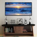 Sea Beach Framed Canvas Wall Art For Living Room Large Size Wall Decor For Bedro... - Image 3