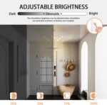 Qamra Modern Farmhouse Gold Chandelier for Dining Room, 8-Light Rustic Candle Ch... - Image 7