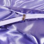 Hotel Quality Solid Lilac/Lavender Duvet Cover Set King Size Silk Like Satin Bed... - Image 5